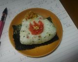 やる気の炎☆合格☆よろこんぶおにぎり作り方10写真