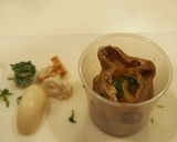 油揚の甘辛煮を使って5分で卵＆餅入り巾着作り方4写真