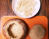 カンパーニュまるままグラタン♪作り方4写真