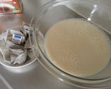 香ばしい！とろ～り！ほうじ茶豆乳プリン作り方2写真
