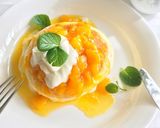 サワークリームとマンゴーのパンケーキ作り方13写真