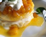 サワークリームとマンゴーのパンケーキ作り方14写真
