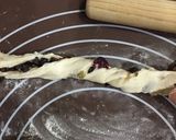 チョコとフルーツたっぷりひねりハードパン作り方12写真