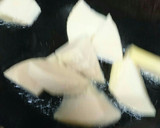 鶏肉とさつまいも、筍の甘酢炒め作り方1写真