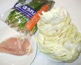 鶏むね肉の酢炒め♪簡単キャベツほうれん草作り方1写真