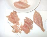 鶏むね肉の酢炒め♪簡単キャベツほうれん草作り方3写真