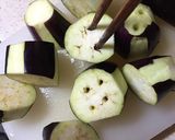 早い！旨い！ナスの素揚げ ゴマだれがけ作り方1写真