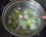 体に優しい♪肉団子と白菜のスープ作り方9写真