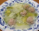 体に優しい♪肉団子と白菜のスープ作り方10写真