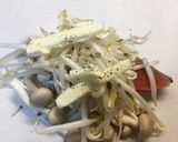 鮭ともやし、ぶなしめじの蒸し物作り方2写真