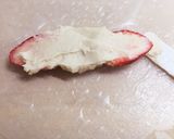 おやつ♡苺と白餡クリームの生春巻き作り方6写真
