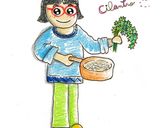 パクチーうどん作り方4写真