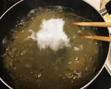ベーコンとキノコ、ほうれん草の和風パスタ作り方4写真