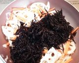 ひじきとれんこんの煮物作り方8写真