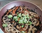 ひじきとれんこんの煮物作り方15写真