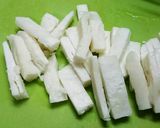 お餅とキムチーズ春巻き作り方1写真