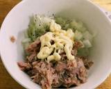 どっさり具だくさん！油揚げシーマヨ巾着焼作り方1写真