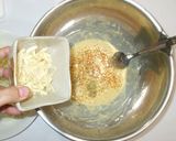 餅入りお好み焼♪簡単チーズひき肉残り野菜作り方4写真