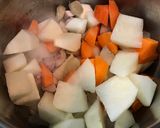 大根と鶏肉のオイスターソース煮作り方4写真