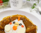 ❀簡単三角おむすびでにわとりさん❀作り方7写真