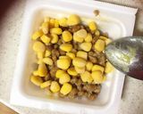 納豆と缶詰コーンのご飯作り方2写真