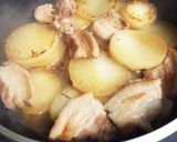 焼き大根と豚バラ肉の煮物作り方7写真