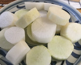 圧力鍋で仕上げる♪大根とすじ肉の煮物作り方1写真
