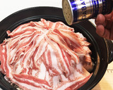 みぞれ鍋風 豚肉野菜の蒸し焼きin焼き餅作り方3写真