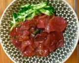 （一人前）火を使わない！まぐろユッケ丼作り方5写真