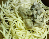 ✿牡蠣と水菜の❀あっさり和風✿焼きうどん作り方2写真