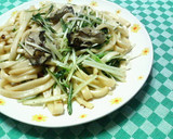 ✿牡蠣と水菜の❀あっさり和風✿焼きうどん作り方5写真