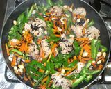 マリネ野菜炒め♪ひじきピーマン大豆ひき肉作り方12写真