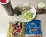 海鮮焼きそば塩ガーリック作り方1写真