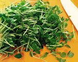 豆苗と根菜の白和え作り方5写真
