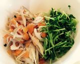 豆苗と根菜の白和え作り方7写真