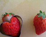 簡単！切り餅で中身が♥の形の苺バナナ大福作り方3写真