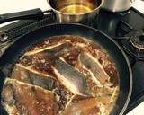 真子入り真カレイの煮付け エノキ添え作り方3写真