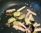簡単旨い！なすとベーコンのにんトマパスタ作り方3写真