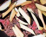 ☆なす挽肉焼きそば(^.^)作り方1写真