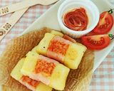 お弁当にも☆ハム巻きチーズポテト餅。作り方11写真