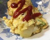 余り物リメイク ポテサラオムレツ作り方5写真