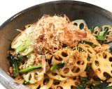 すぐできちゃう！れんこんと小松菜の炒め物作り方6写真