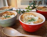 レンジで時短！本格オニオングラタンスープ作り方8写真