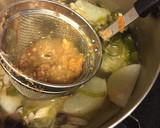 かつおだし香る かぶときのこの味噌汁。作り方13写真