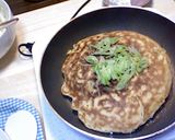 IHクッキング　フライパンでお好み焼き作り方4写真