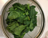 ほうれん草とコンビーフの卵とじ作り方1写真