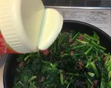 ほうれん草とコンビーフの卵とじ作り方3写真