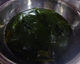 レンジで簡単　キャベツとわかめの酢の物作り方1写真