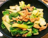 せせりとチンゲン菜の中華っぽい炒め物作り方8写真