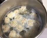 旬の白菜がたっぷりとれる鶏団子汁作り方4写真